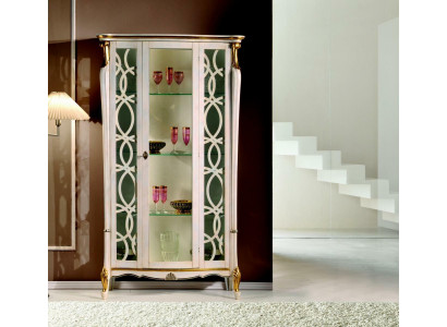 Klassesch Miwwelen Holz Design Vitrinn Stil Regal Schaf Schief Italienesch Miwwelen Nei