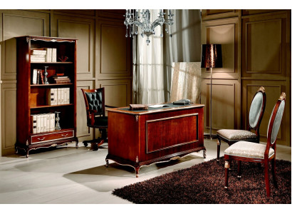 Bürosmusek Dësch Schreifdësch Italienesche Stil Miwwelen Echt Holz Schreifdëscher