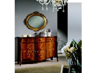 Miwwelen Stil Barock 2-teil. Set Luxus Holz Italienesch Luxus Miwwelen Kommode
