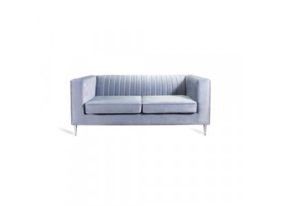 Sofa 2 Sëtzer Gro Eleganten Modern Luxus Design Holz Miwwelen Polster Stoff Nei