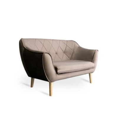 Raffinéiert 2-Sëtzer-Sofa am modernen Stil vun europäesche Miwelfabrikanten.