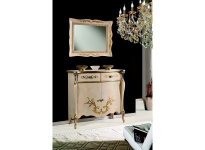 Luxuriéis Miwwelen Holzstil Barock Wäiss Schaf Kommod Schranken Designer