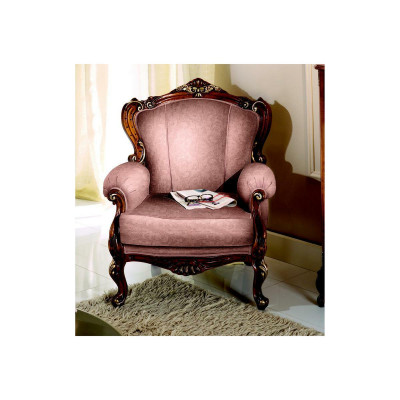 Deier Designer Luxus Barock Rosa Sëtz Italiensch Holz Wunnzëmmer Miwwelen Nei