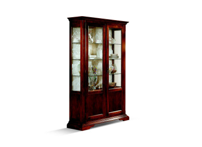 Schéinen Designer Italieneschen Luxus Holz Miwwel Barock Stil Schaf Vitrin Wunnzëmmer