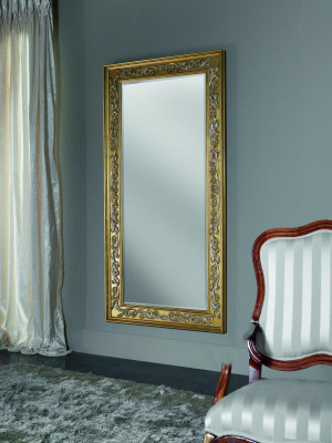 Spigel Wandspegill Barock Rokoko Dielen Wunnzëmmer Buedzëmmer Holz Glas Design SP 6420