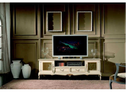 Sideboard TV Lowboard RTV Schaf Dësch Wunnzëmmer Holz Miwwelen Barock Stil Nei