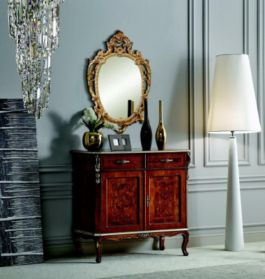 Sideboard Kommod Schaf Schief Designer Miwwelen Holz Anriicht Italienesch Miwwelen