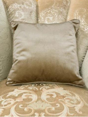 Canapé Design Dräisiichter Couch Polster 3er Canapéen Zëmmer Miwwelen Beige Canapéë Stoff