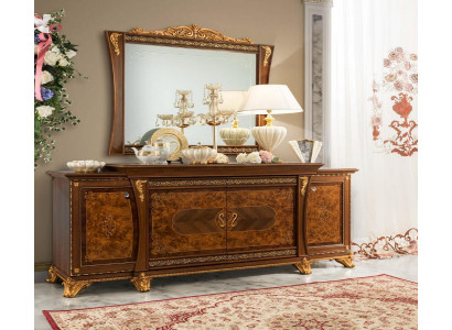 Sideboard mat Spigel Anrichte Sideboards Holz Schaf Möbel Kommoden Braun Nei