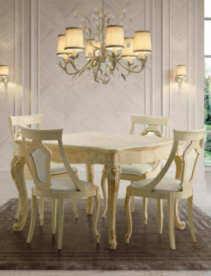 Italienesch Iessdëscher Dësch Holz Dëscher Miwwelen Iessdësch Antik Stil Holzdësch Nei