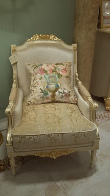 Een-Seeter Troun Een-Seeter Italienesche Stil Designer Miwwelen Relax Club Neie Fauteuil