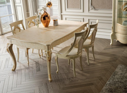 Auszéibaren Iessdësch Klassesch Design Dësch Italienesch Miwwelen Dëscher Holz Iess
