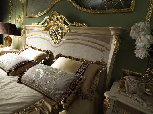 Bett Schlofzëmmer Better Duebelbett Bettgestell Hotel Design Polster Luxus Miwwelen