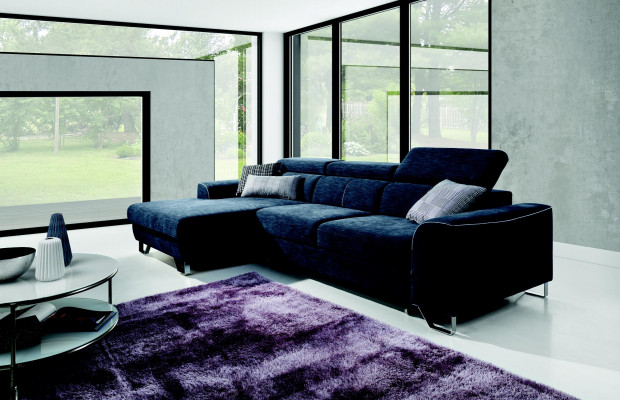Stoff Canapé Couch Polster Eck Design Garnitur Blo Wunnlandschaft Textil