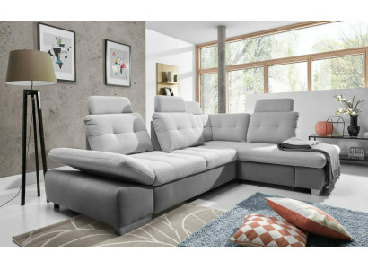 Eckcouch L-Form Couch Wohnlandschaft Garnitur Stoff Couchschlofaaris Schlofsofa