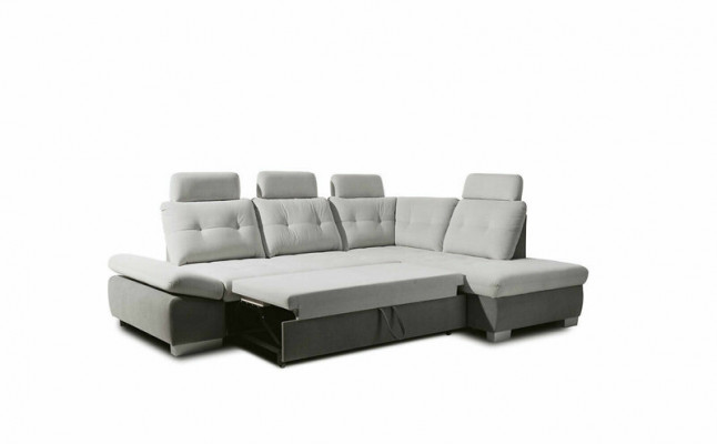 Eckcouch L-Form Couch Wohnlandschaft Garnitur Stoff Couchschlofaaris Schlofsofa