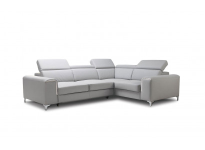 Stilvollt, komfortabel Eckcouch fir en douce an gemittlech Interieur.