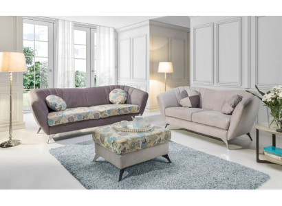 Design Affiche Canapé Canapé-Set Sëtz 3+2 Sëtzer Set Stoff Garnitur Vittoria