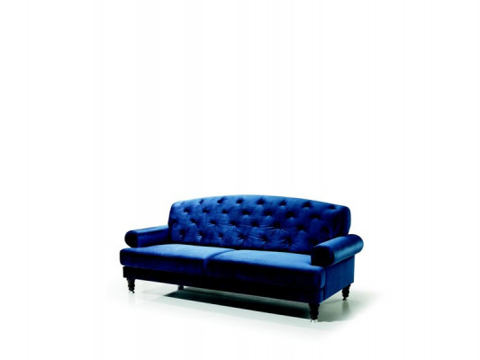 Chesterfield 3-Sëtz Designer Canapé Couch Polster Sofas Couches Textil Lamezia