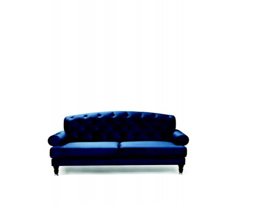 Chesterfield 3-Sëtz Designer Canapé Couch Polster Sofas Couches Textil Lamezia