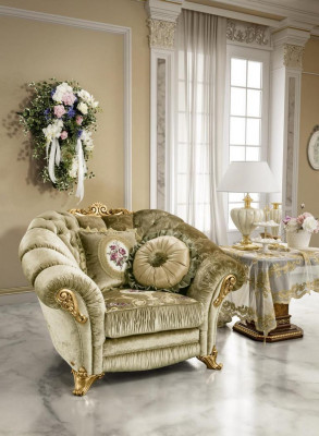 Luxus Still Polster Cocktail Relax Lounge Club Still Miwwel Design Fauteuil Beige