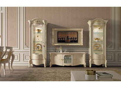Klassesch Vitrinn Vitrinen Luxus Schaf Holz Italienesche Stil Miwwelen Glas Neien