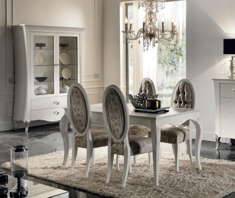 Iessdësch Klassëschen Dësch Holz Luxus Dëscher Iesszëmmer Miwwelen Iessen Modern Design