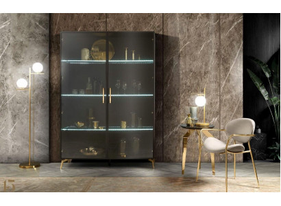 Vitrinn Schaf Vitrinnen Schief Design Italienesch Miwwelen Wunnzëmmer Schaf