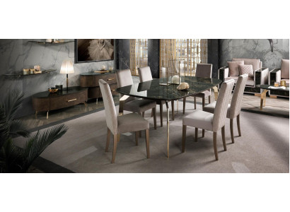 Iessdësch Schwaarz Designer Dëscher Modernen Design Miwwelen Luxus Iesszëmmer Dësch Kichen