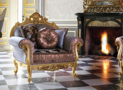 Art déco Design Fauteuil Textil Wunnzëmmer Lounge Nei Luxus Design Miwwelen Still