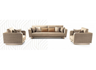 Sëtz Design Couch Sofa Stoff Relax Lounge Luxus Fernsehsclub Polstersëtz