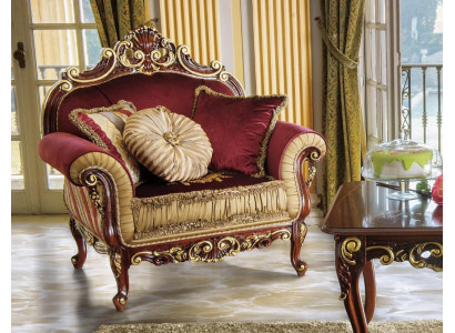 Sëtz Design Canapé Sofa Relax Stoff Lounge Club Sëtz Luxus Turkis Barock Nei