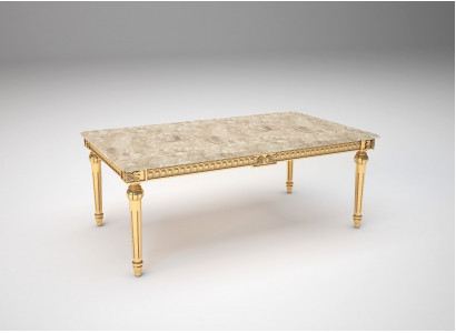 Couchtisch Bäistelltëscher Wunnzëmmer Rechteckeg Kaffi Luxusdesign Couchdësch