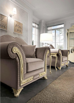 Sesel 1 Sëtz Wunnzëmmer Relax Design Miwwel Italienesch Ariichtung Italien