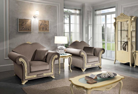 Sesel 1 Sëtz Wunnzëmmer Relax Design Miwwel Italienesch Ariichtung Italien