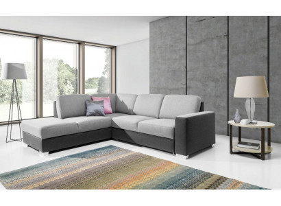 Multifunktiounnell Designer-Schlofsofa Eckform D fir Wunnzëmmer