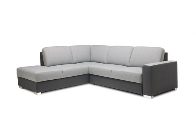 Multifunktiounnell Designer-Schlofsofa Eckform D fir Wunnzëmmer