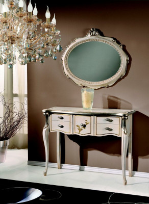 Miwwel Stil Barock Konsolendësch Wanddësch Dësch Sideboard Klassesch Massivholz.