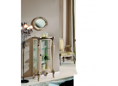 Miwwelen Holz Stil Barock Regaler Glasschaf Vitrin Glasschaf Italienesch Miwwelen