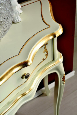 Wunnzëmmer Miwwelen Klassesche Barock Luxus Sideboard Kommode Echt Holz