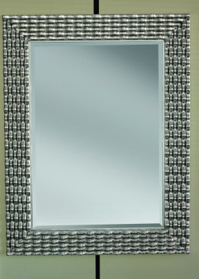 Klassesche Wandspigel Holzspigel Miwwel Barock Glass Rumm Wand Sëlwer 82x108