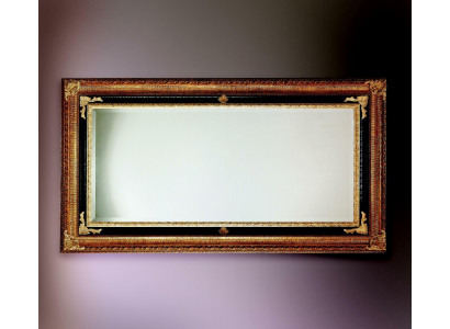Klassesche Mauer-Spigel Holzrahmen Spigel Miwwelen 107x197 Glas Rahmen Mauer Gold