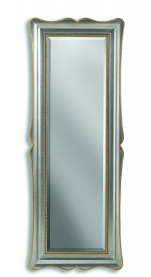 Klassesche Mauer-Spigel Holzrahmen Spigel Miwwel Neit 95x185 Glas Design Kader