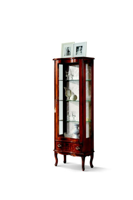 Luxus Holz Vitrin Brongen Schaf Glas Dieren Design Kommod Italienesch Miwwelen