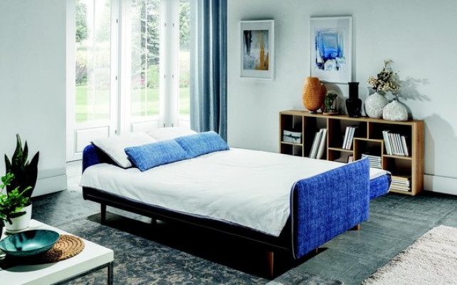 Mega komfortabelt moderne 3-Sëtz-Schlofsofa am klassesche Stil aus Europa