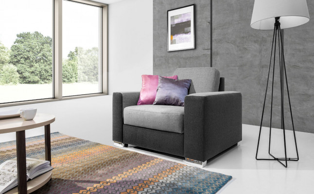 Design Relax Club Fauteuil Lounge Stull Fernseh Polstersofa Stoff 1 Sëtz Sofa