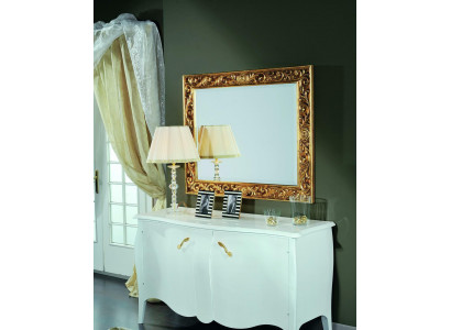 Wanndspigel Spigel Buedzëmmer Hall Design Salon Antik Stil Glas Vintage Barock Rokoko