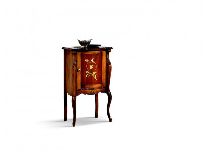 Design-Miwwel Stil Barock Kommode Vitrine Brong Holz Luxus Italienesch