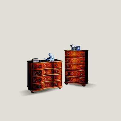 Italienesch Holzmöbel Design Luxus Kommode Schaf 4 Tiräng Braun