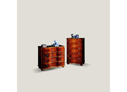 Italienesch Holzmöbel Design Luxus Kommode Schaf 4 Tiräng Braun